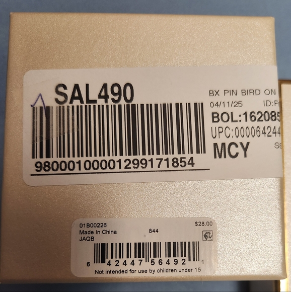 ANNE KLEIN BIRD PIN MACY - Picture 2 of 5